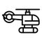 Alaska helicopter icon outline vector. Ice arctic