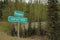 Alaska Highway Sign Contact Creek