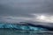 Alaska, Hubbard Glacier in the morning just before sunrise, United States