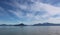 Alaska Island Landscape with Ferry