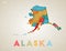Alaska map.