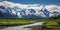 Alaska mountain range wilderness nature landscape snowy mountains wallpaper