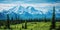 Alaska mountain range wilderness nature landscape snowy mountains wallpaper