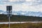 Alaska road sign on Glenn Highway