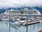 Alaska Seward Small Boat Harbor and Cruise Ship