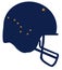 Alaska State Flag Football Helmet