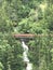 Alaska train over the waterfall