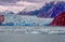 Alaskan tidal glacier seals in sea