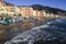 The Alassio beach, Riviera dei Fiori, Savona, Liguria, Italy