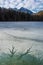 Alatsee lake by winter. Austria