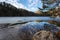 Alatsee lake by winter. Austria