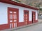 Alausi, town in the Chimborazo province of Ecuador, colorful old buildings close to Devils Nose, Nariz del Diablo