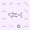 albacoret tuna icon. Fish icons universal set for web and mobile
