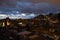 Albaicin during Sunset seen from Lookout Point in Granada, Spain