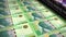 Albania Lek money banknotes printing seamless loop