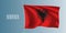 Albania waving flag vector illustration