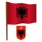 Albania wavy flag
