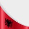 Albanian flag background. Vector illustration.