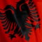 Albanian Flag Closeup