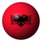 Albanian flag sphere