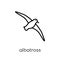 albatross icon. Trendy modern flat linear vector albatross icon