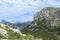 Albercutx watchtower Talaia d`Albercuix on top of mountain in Mallorca, Spain