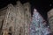 Albero di natale in piazza duomo,florence