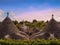 Alberobello: skyline of monumental Trulli village. ITALY,APULIA