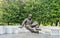 The Albert Einstein Memorial, a bronze statue at the National Academy of Sciences in Washington, D.C.