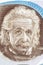Albert Einstein portrait from Israeli money