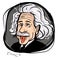 Albert Einstein portrait sketch. The theoretical physicist who developed the theory of