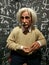 Albert Einstein wax statue