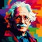 Albert Enstein Wpap style Generative AI