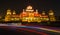 Albert Hall Museum at Jaipur Rajasthan, India in night illumination
