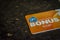 Albert Heijn AH bonus or loyalty card for collecting benefits, promotions and rewards in Belgium. Isolated.