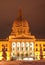 Alberta legislature building at Christmas