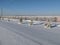 Alberta trees fence snow