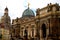 Albertinum Museum of Fine Arts in Dresden Germany. Ancient majestic building in neo Renaissance style