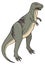 albertosaurus dinosaur ancient vector illustration transparent background