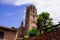 Albi tower cathedral red in Tarn department france