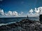 Albion sea beach Mauritius nearby light house