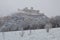 Albornoz Rocca of Spoleto under the snow