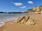 Albufeira sunny seashore, Algarve Portugal.