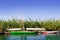 Albufera channel boats in el Palmar of Valencia