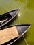 Albufera channel boats in el Palmar of Valencia