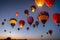 albuquerque international balloon festival at night