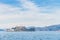 Alcatraz prison Island in San Francisco USA with blue sky