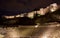 Alcazaba Fortress and Roman Theater in Malaga at Night