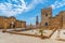 Alcazar fortress and church of San Pedro in Spanish town Carmona