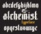 Alchemist gothic font